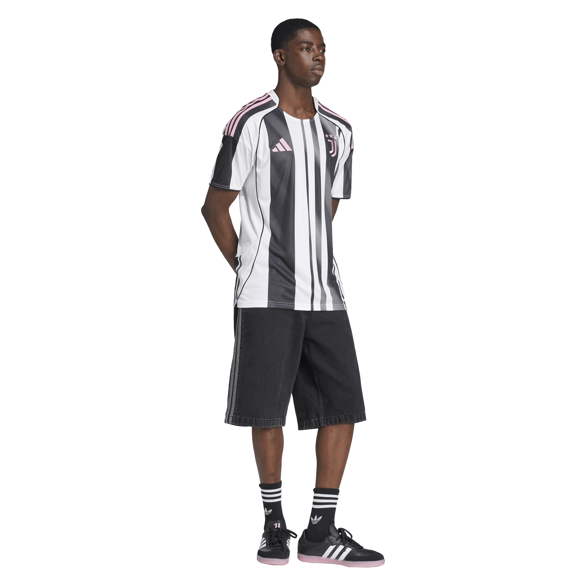 Adidas Mens Juventus 25/26 Home Replica Football Jersey White